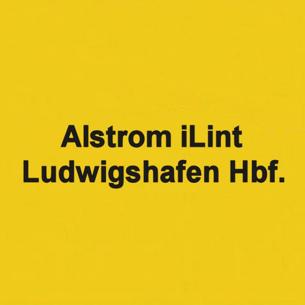 Ludwigshafen Hbf. Alstom iLint